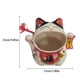 thumbnail image 5 of Moyic Caja de cerámica de boca grande para dulces, estatuilla de gato de la suerte, alcancía, llave de la fortuna, tarro de Chocolate, Decoración, 5 of 6