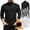 Black, variant on Shirts for Men Long Sleeve Running Gear Undershirt Base Layer for Winter Cold Weather