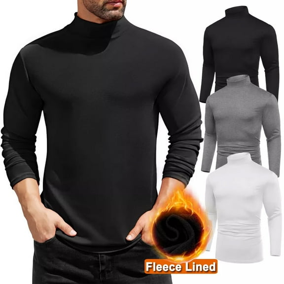 Shirts for Men Long Sleeve Running Gear Undershirt Base Layer for Winter Cold Weather