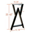 thumbnail image 5 of Home Soft Things Heavy Duty 2pcs Table Legs Rect W Type-24'', 5 of 7