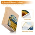 thumbnail image 4 of Dailycode 2 Pack Napkin Holder for Table Acrylic Kitchen Paper Tissue Dispenser, Van Gogh and Sunflower Fields, 4 of 9