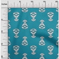 thumbnail image 2 of oneOone Viscose Jersey Sky Blue Fabric Block Craft Projects Decor Fabric Printed By The Yard 60 Inch Wide-L0, 2 of 5