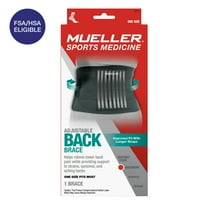 Mueller Sport Care Adjustable Back Brace One Size [6711] 1 Each (Pack of 2)