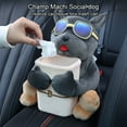 thumbnail image 6 of Gnmfd Car Tissue Box Trash Can 2-in-1 Multi Functional Organizer Cute Decorative Dog Design For Car Armrest Storage Food Bottles Toys Travel Accessories Closet Organizers And Storage, 6 of 9
