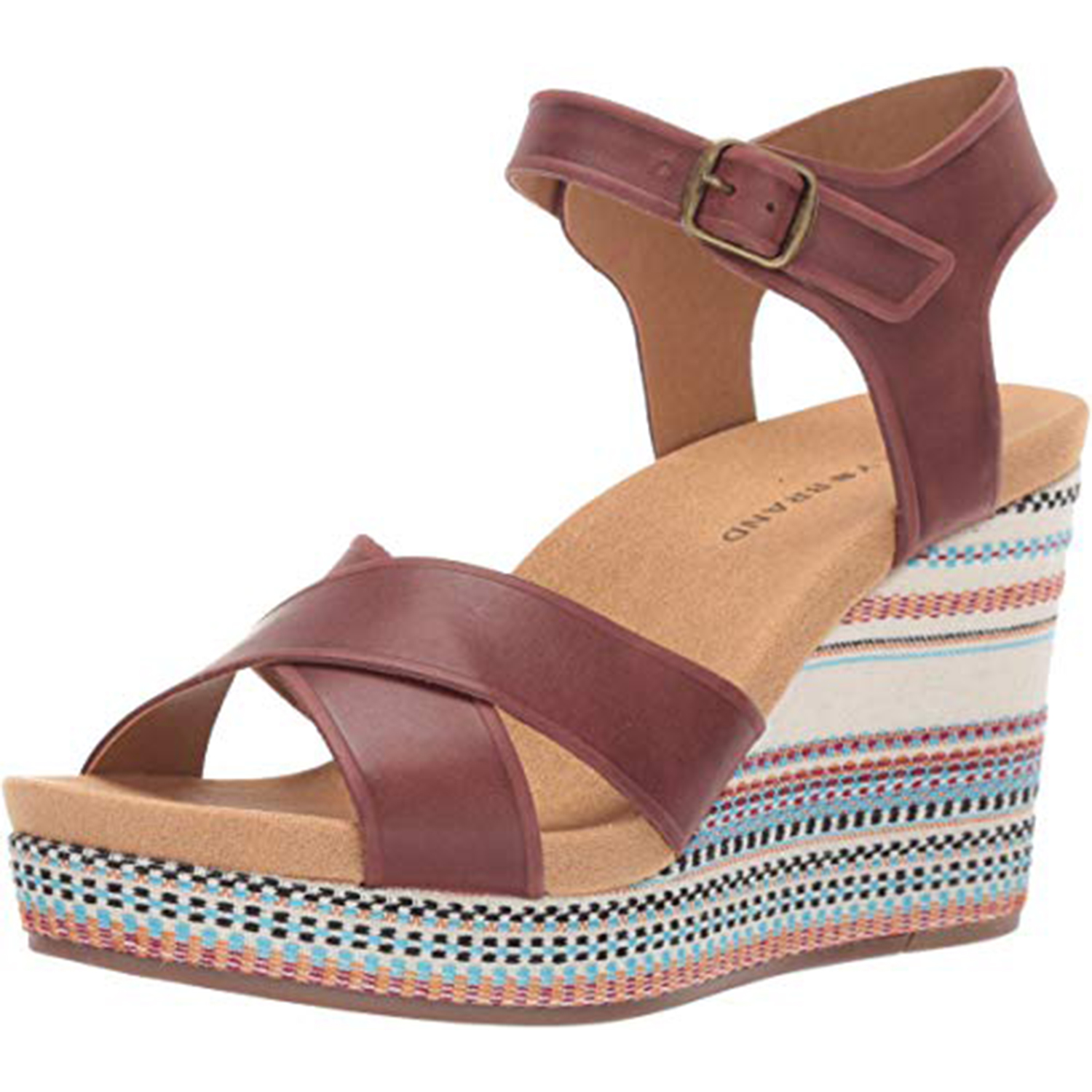 Lucky Brand Womens Yarosan Wedge Sandal