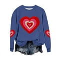thumbnail image 2 of Zorckvet Valentine's Day Sweatshirt Women Plus Size Pullover Heart Graphic Shirts Casual Long Sleeve Tops, 2 of 5