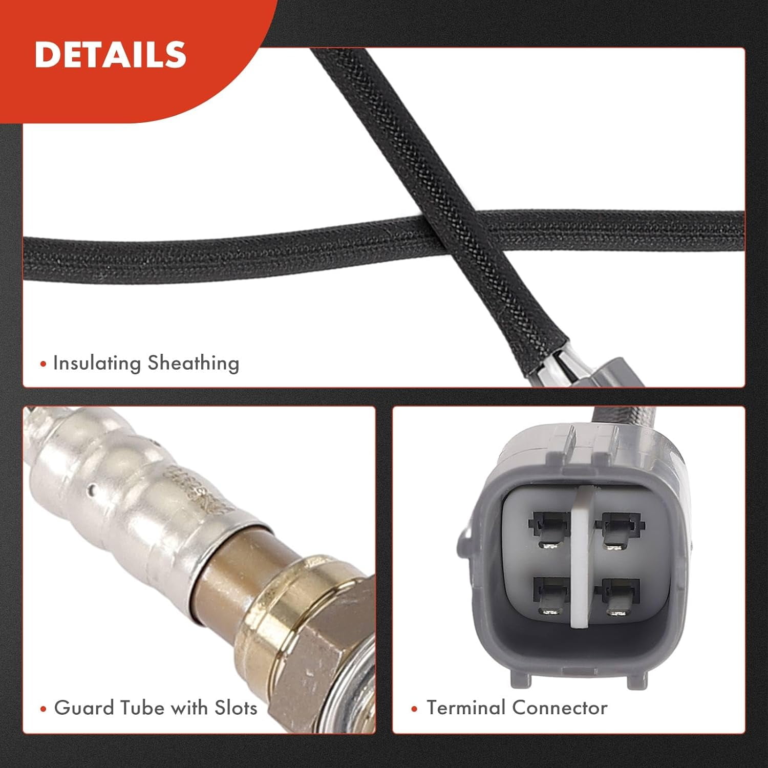 A-Premium O2 Oxygen Sensor Replacement for Lexus GS300 2000-2005 I6 3.0L Cyl 1-3 4-6 Upstream and Downstream 4-PC Set