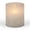 3.5"D X 4"H Hand-Poured Wax Candle In Gray Frosted Glass Candle, variant on LED 3.5"D X 6"H Hand-Poured Wax Candle In Gray Frosted Glass. Next Gen LED Flame Patented Technology w/ Adjustable Brightness Control. 2 C Batteries (Not Included). Multi Timer Function, 4, 6 & 8 hour
