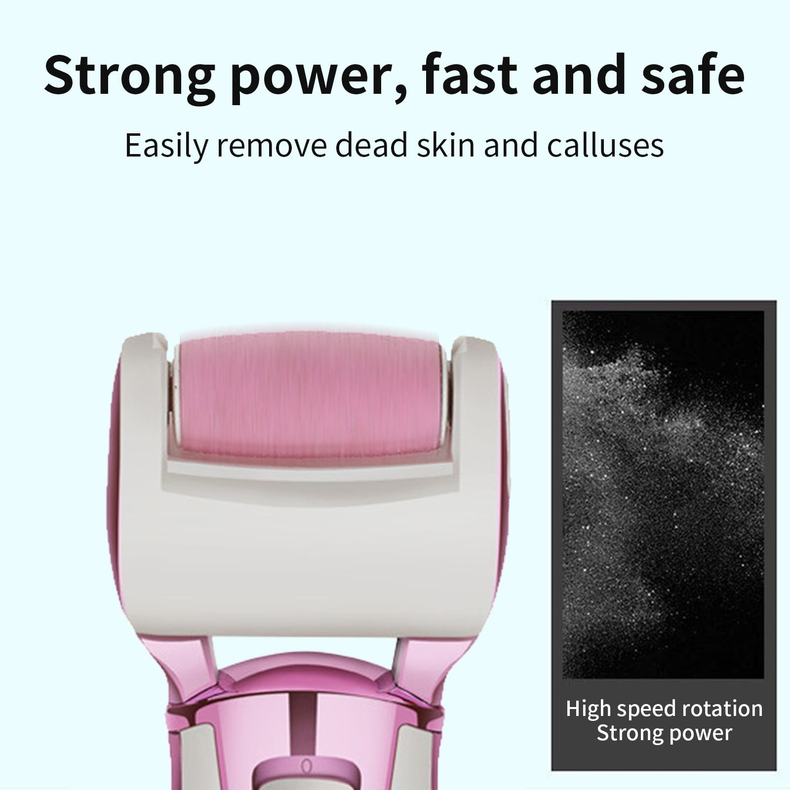 Momihoom Electric Callus Remover: Professional Pedicure Tools Foot Care for Women, Rechargeable Foot Scrubber, Electronic Feet File Pedi Sander Best for Hard Cracked Dry Dead Skin