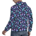 thumbnail image 3 of Hoodies for Men - pink blue Skull flower Long Sleeve Comfrt Men'S Fashion Hoodies & Sweatshirts, Sweatshirts for Men Hoodies Pullover Clothing Clothes with Pouch, 3 of 7