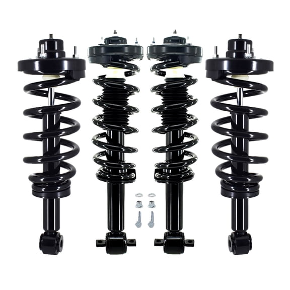 Set of 4 Front-Rear Quick Complete Strut and Coil Spring For 2014-2017 Ford Expedition W/ EL