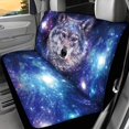 thumbnail image 2 of FUIALDOLG Car Back Seat Covers for Auto Interior Automotive, Galaxy Wolf 2 Pack Car Rear Seat Protectors Protects Against Dirt Easy to Install, 2 of 4