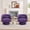 Velvet | purple, variant on Modern 360° Swivel Barrel Chair 2-Pack, Velvet Upholstered Round Lounge Armchair with Striped Backrest, Comfy Accent Chair for Living Room, Khaki
