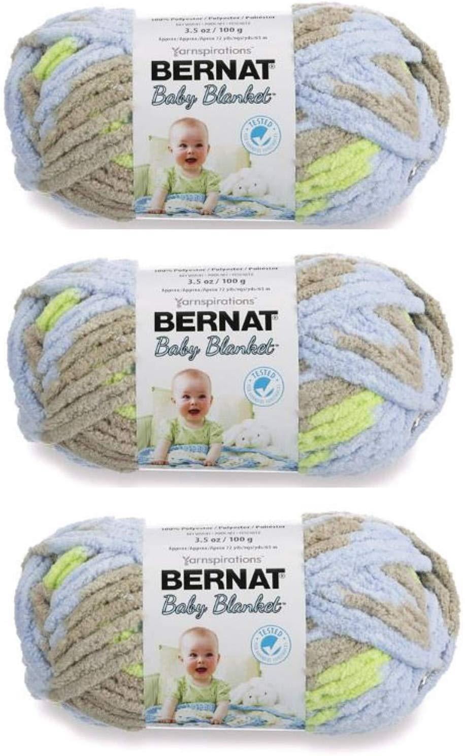 12//Pk Baby Denim 12 Pack Bernat 97634 Blanket Yarn-12//Pk-Baby