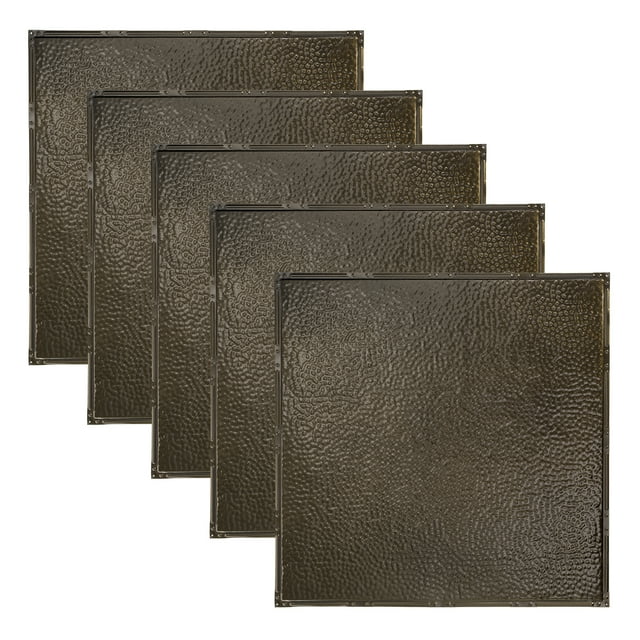 Great Lakes Tin Chicago Bronze Burst 2ft x 2ft Nail Up Ceiling Tiles (5 Pack)