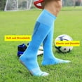 thumbnail image 3 of 10 Pairs Kids Soccer Socks Stretchy Knee High Tube Socks Colorful Football Athletic Team Socks for Boys Girls (7-12 Years Old), 3 of 6