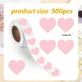 thumbnail image 2 of QTOCIO Home Decor, Blank Love Stickers, Self-adhesive Roll, Heart-shaped Stickers, 500 Labels, roll, 2 of 5
