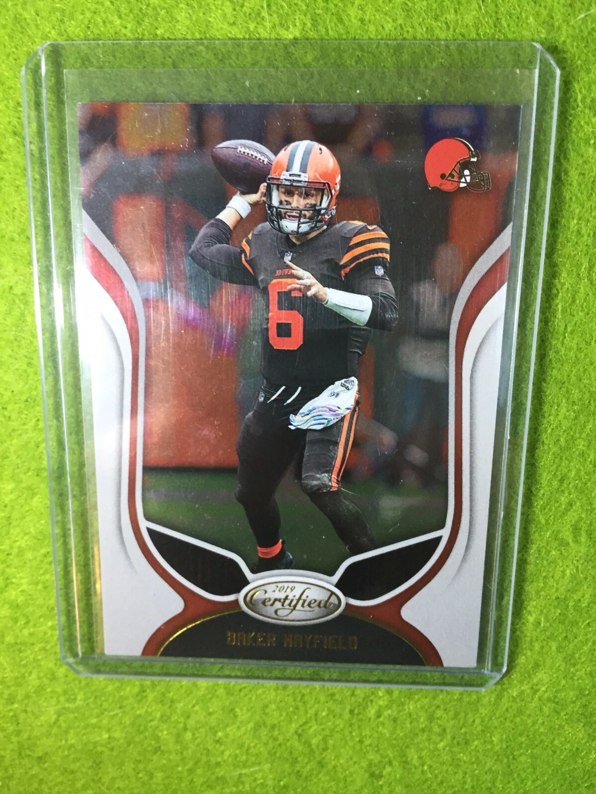 BAKER MAYFIELD CARD JERSEY #6 CLEVELAND BROWNS 2019 Panini Certified Football