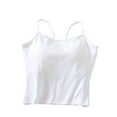 thumbnail image 2 of Tank Tops For Women with Built in Bras Summer Casual Crew Neck Sleeveless Spaghetti Strap Camisole Pullover Lightweight Tops for Women, 2 of 6