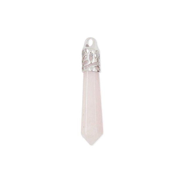 Pendentifs Collier Opale Point de Guérison Prisme Hexagonal Long Perle Hommes Femmes Bijoux