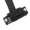 thumbnail image 2 of PCI E 3.0 1X to 1X Extension Cable 8Gbps 20cm 90 Degree Right Angle PCI E 3.0 1X Riser Extender for Graphics Card Sound Card, 2 of 4