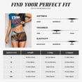 thumbnail image 6 of Lsque Portrait Of Cow With Its Baby Cow Pattern High Waisted Biker Shorts for Women-Tummy Control Fitness Athletic Workout Running Yoga Gym Shorts,Moisture-Wicking-XX-Large, 6 of 9