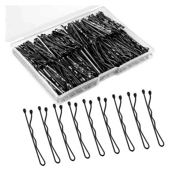 DESIGNICE 250 Pcs Bobby Pins,Mini Foundation Hair Pins,Firm Fixation Hair Styling Accessories
