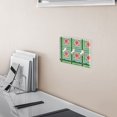 thumbnail image 5 of Yayeee Toggle Light Switch Wall Plate 3-Gang 6.37"x4.48" Decorative Outlet Cover, Green Blossom Mosaic, 5 of 7
