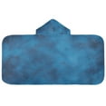 thumbnail image 2 of Toddler Hooded Beach Towel 24x50 Kids Bath Towels Soft Quick Dry for Swim Pool Boys Girls Blue Dreamy Fluffy Clouds, 2 of 7