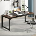 thumbnail image 3 of Large Computer Desk 70.8" x 31.5" - Rustic Brown/Black, 3 of 5
