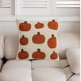 thumbnail image 4 of Pumpkin Embroidery Throw Pillow Case - Thanksgiving Pillow Cover Sofa Throw Cover, Fall Decorative Pillowcase Cushion Cover for Sofa Bed Living Room, 4 of 7