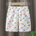 thumbnail image 2 of KPOPLK Cotton Shorts for Boys Summer Casual PJS Khaki Shorts Elastic Waist Shorts with Pockets 3M-4Years Size 3-4 Years,White, 2 of 7
