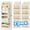 Beige, variant on Tooloton Over-the-Door Organizer with 5 Large Pockets & 10 Mesh Side Pockets, Gray (1 Pack)