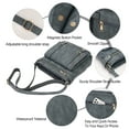thumbnail image 3 of KL928 Crossbody Bags for Women Soft FAUX Leather Wallet Purses Adjustable Strap Medium Shoulder Handbags, 3 of 7