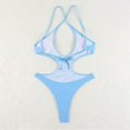 thumbnail image 3 of TEVEQ One Swimsuit for Women Neck Swimwear Cut Out Bathing Suit One Piece Swimsuit Women Tummy Control Slimming Cheeky Modest 2025 Trendy Swim Suits for Women 2025 Bathing Suit for Women One Piece, 3 of 7