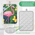 thumbnail image 6 of Yayeee Pot Holders Kitchen Heat Resistant with Pocket 7"x9.8" Cotton Oven Cooking Hot Pads, Pink Flamingo Pattern, 6 of 7