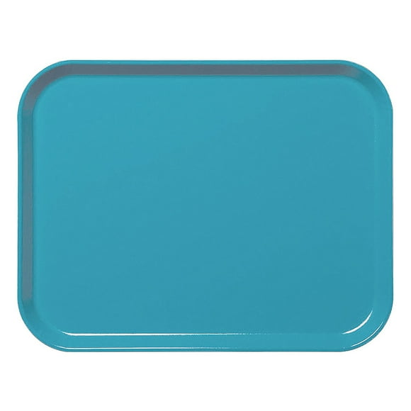 Cambro 3253CL162 Fiberglass Camlite® Cafeteria Tray - 20 7/8"L x 12 3/4"W, Green- Case of 12