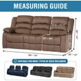 thumbnail image 2 of 5-Pieces Recliner Sofa Covers Stretch Reclining Couch Covers for 3 Cushion Reclining Sofa Slipcovers Furniture Covers Form Fit Customized Style Thick Soft, Ivory, 2 of 6