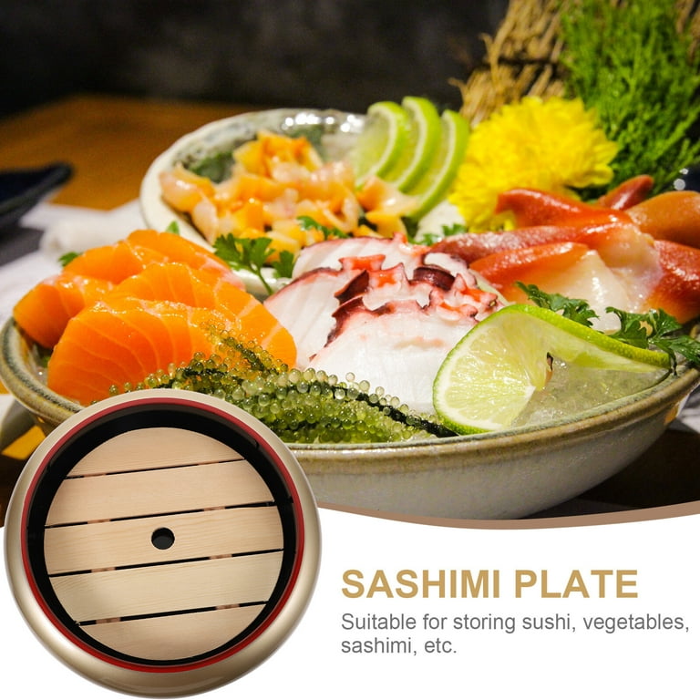 Sushi Plate Ceramic Flat Tray Japanese Dish Style Sushi Bar Cold