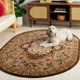 thumbnail image 4 of SAFAVIEH Classic Kirsteen Oriental Wool Area Rug, Beige/Olive, 7'6" x 9'6" Oval, 4 of 14