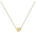 thumbnail image 1 of Collar Letra Tallada Collar Colgante Letra en Forma de Corazón, 1 of 6