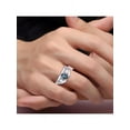 thumbnail image 2 of RYLOS Mens Rings Sterling Silver Classic Design 7X5MM Oval Gemstone & Diamond  Alexandrite June Birthstone Ring Size 8, 2 of 6