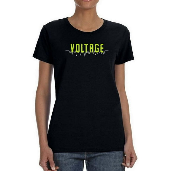 Voltage T-Shirt Shaped T-Shirt Women -Image by Shutterstock, Female Large