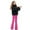 Hot Pink, variant on Liyamei Girls Lined Leggings Winter Flare Leggings Casual Warm Bell Bottom Pants for Girls Size Black 7-8 Years