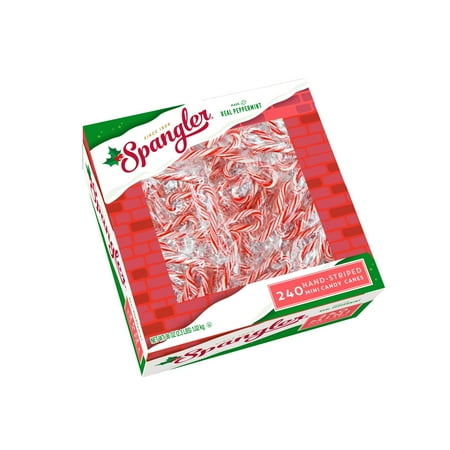 Spangler Mini Peppermint Candy Canes - 240 Count Box