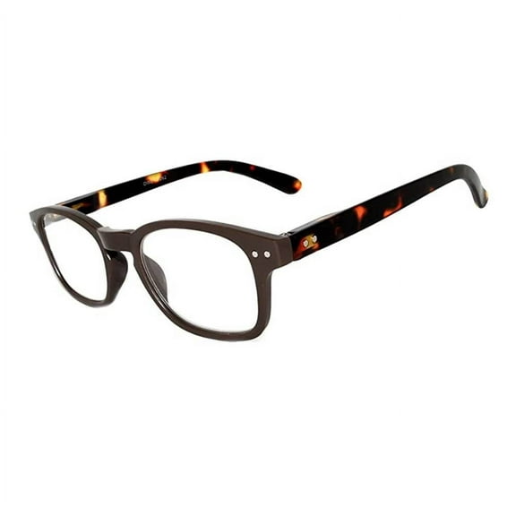 OWL® Reading Glasses - 5262 Solid & Pattern Frame / Brown