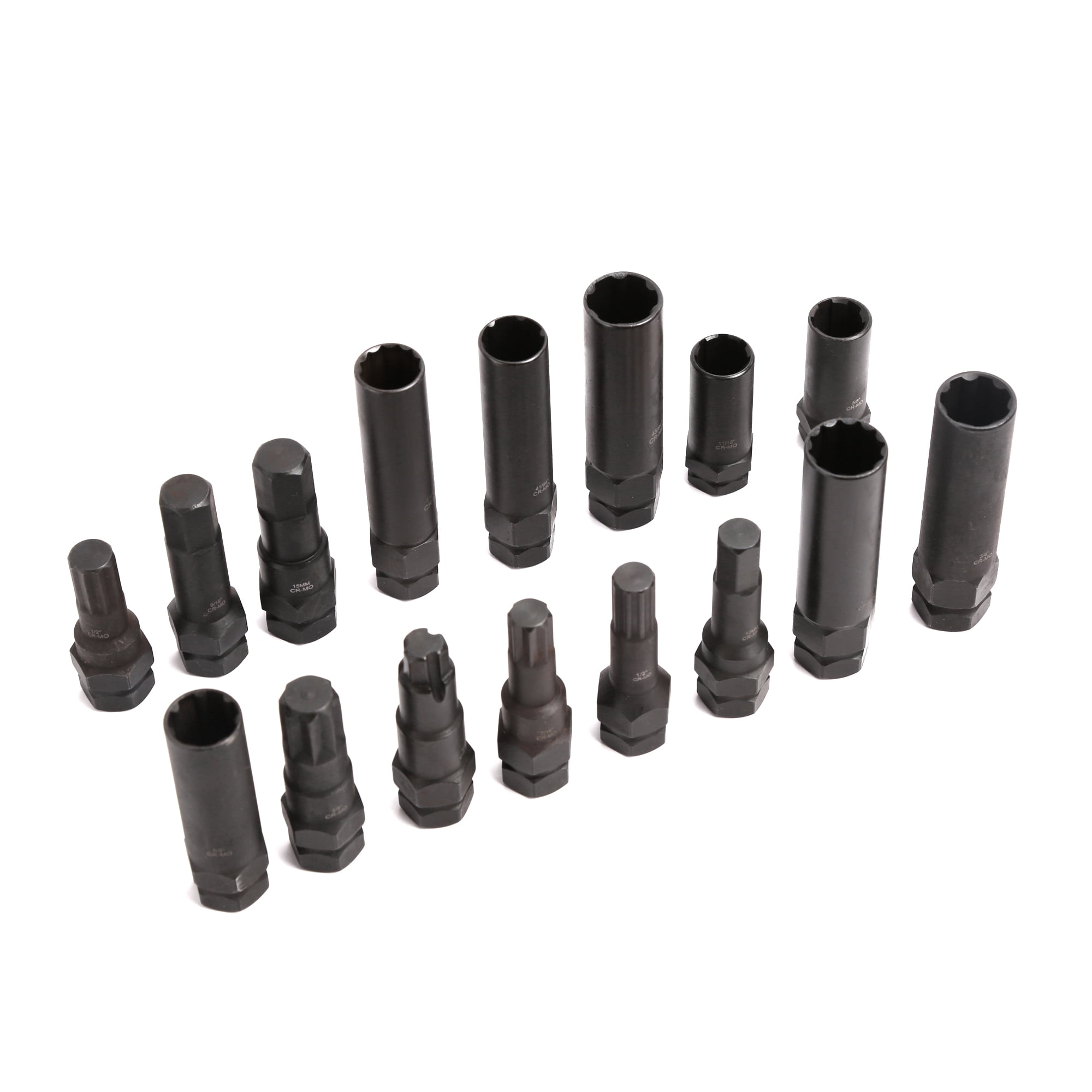 WINMAX AUTOMOTIVE TOOLS Black Locking Lug Nut Master Key Set Spline Star /Hex Style /Thin Wall / Long Lug Key