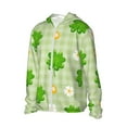 thumbnail image 2 of Kll St Patrick'S Day11 Print Men'S Women’s Upf 50+ Sun Protection Outdoor Hoodie Jacket Long Sleeve Fishing Hiking Performance Shirt- 3x-Large, 2 of 8