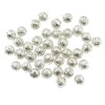 thumbnail image 3 of 200 piezas de filigrana hueca redondas collar colgante y pendiente conjunto de joyas regalos de moda para manualidades hombres mujeres Baoblaze Granos de plataforma de plata de oro, 3 of 6