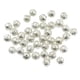 thumbnail image 1 of 100 abalorios espaciadores redondos de filigrana de oro y plata, abalorios de 6/8mm para fabricación de joyas DIY Zulema Espaciador de los granos, 1 of 3